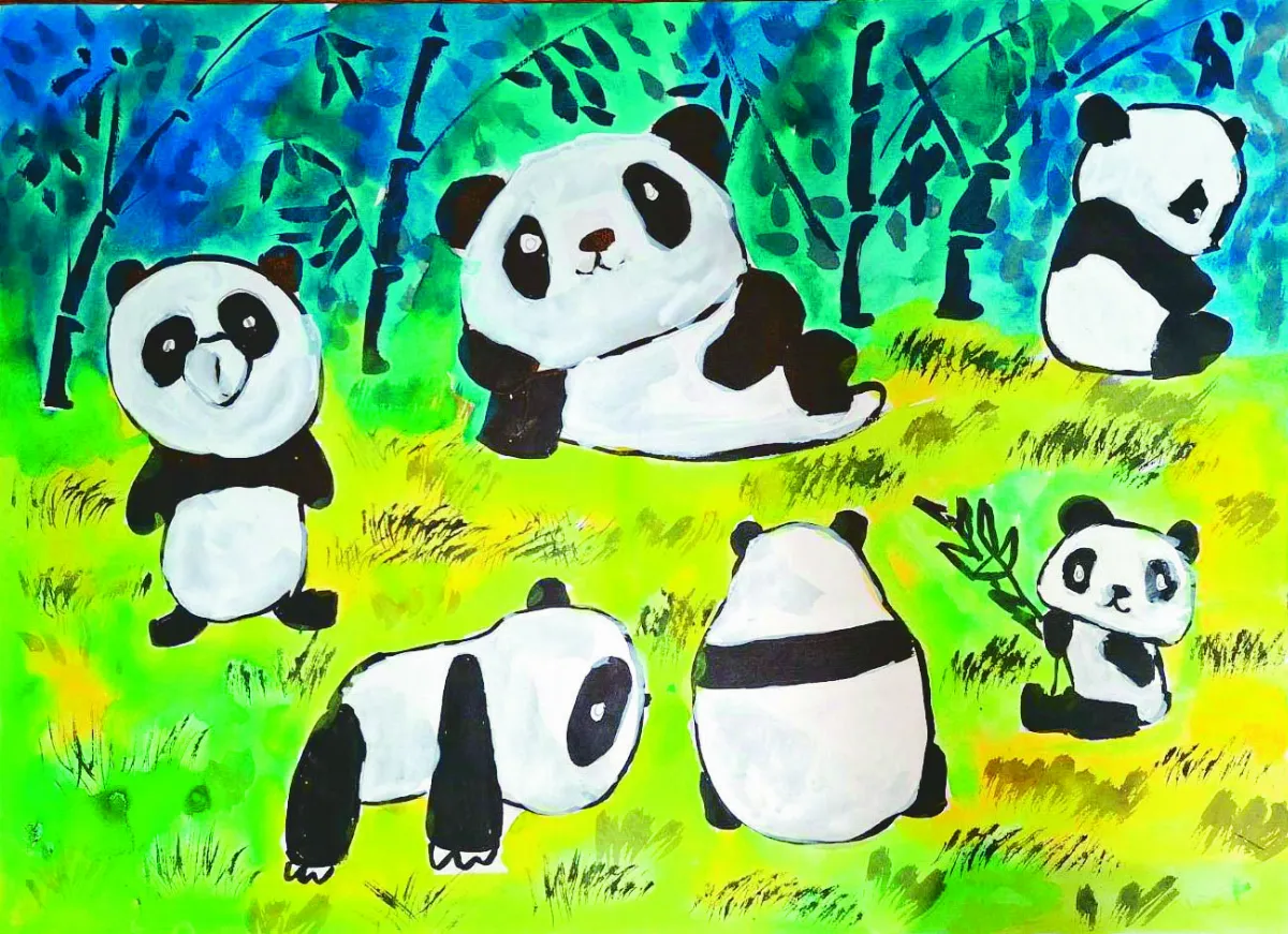 【快樂塗鴉簿】萌萌熊貓  