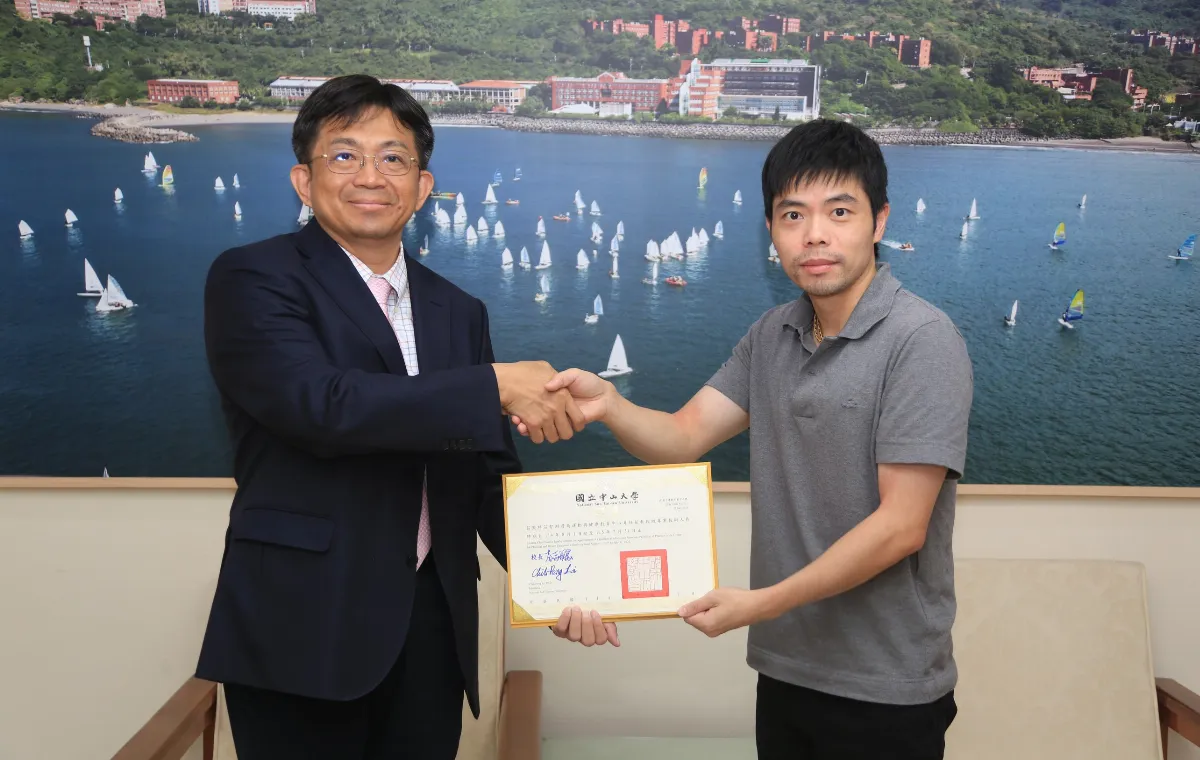 桌球教父莊智淵  中山大學任教並指導桌球校隊