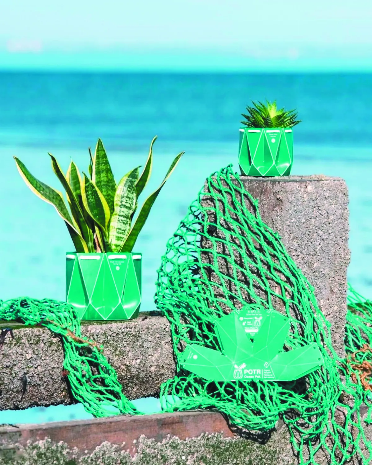 廢漁網變花盆 永續融入日常