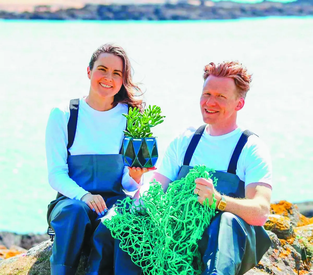 廢漁網變花盆 永續融入日常