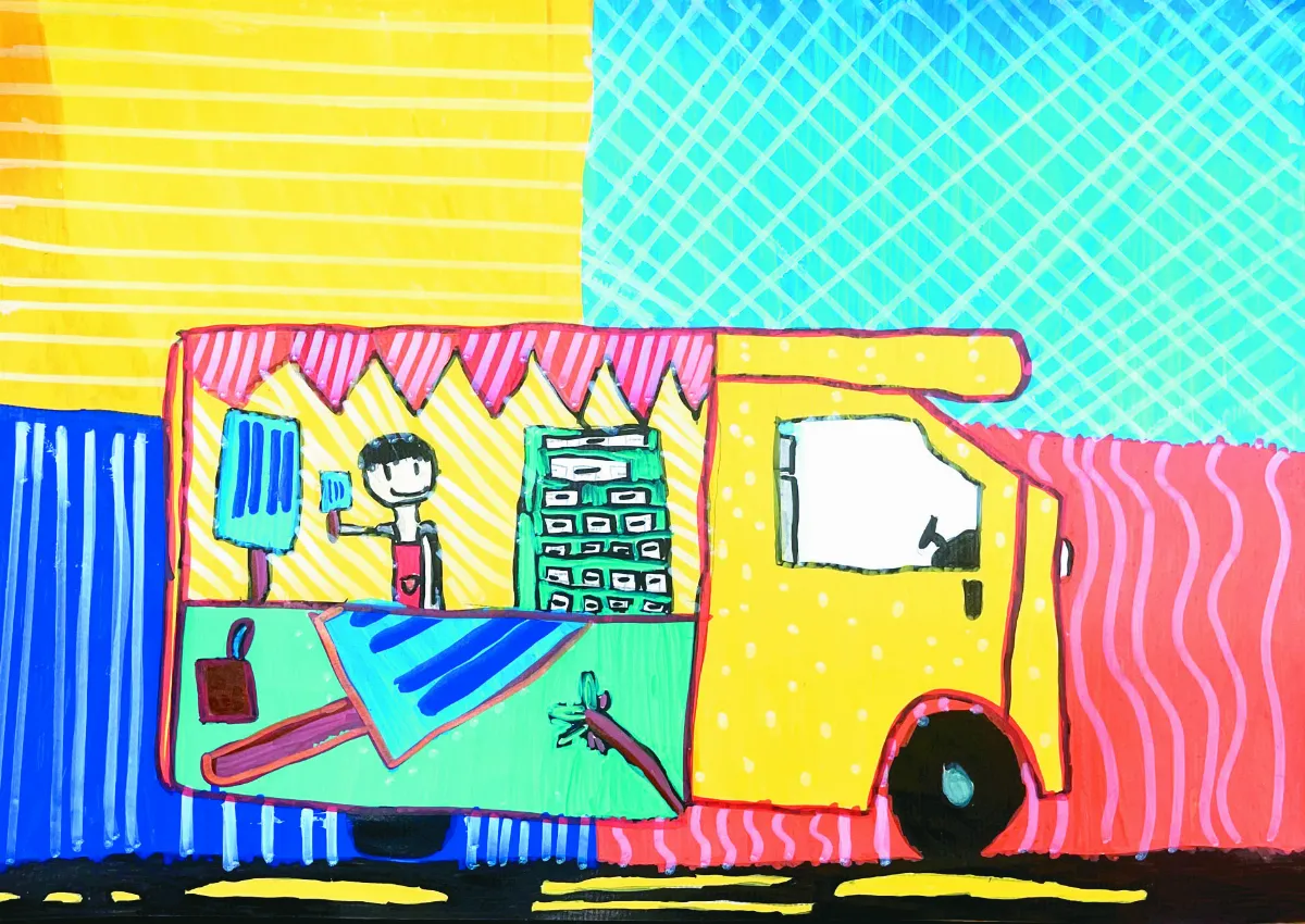 【快樂塗鴉簿】冰棒專車 