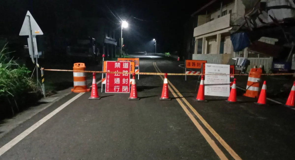 楊柳颱風來襲 公路局14處省道預警性封閉