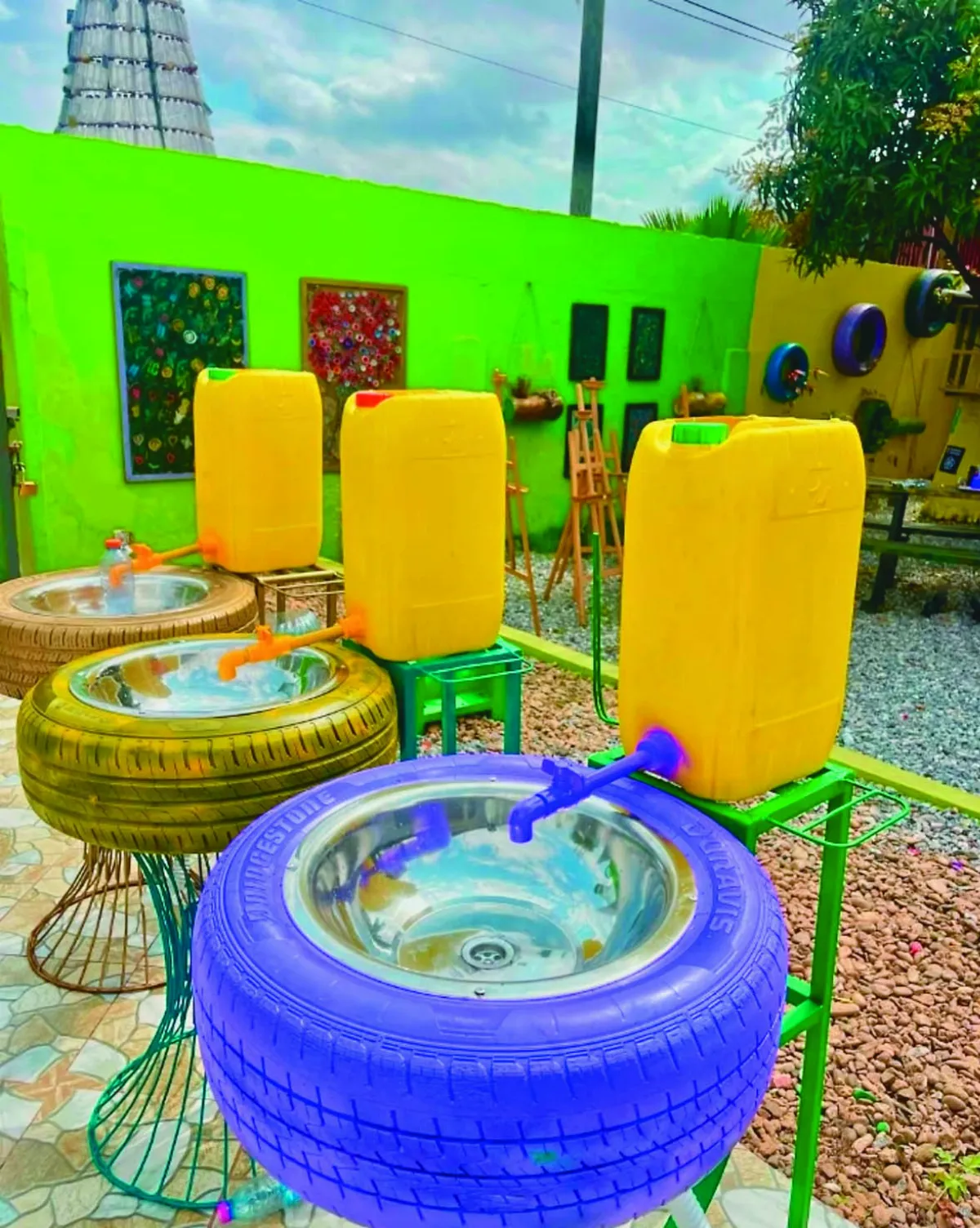 海廢變課桌椅 永續循環教室