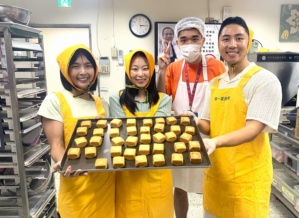 黃沐妍、肌肉山山體驗烘焙 為憨兒加油