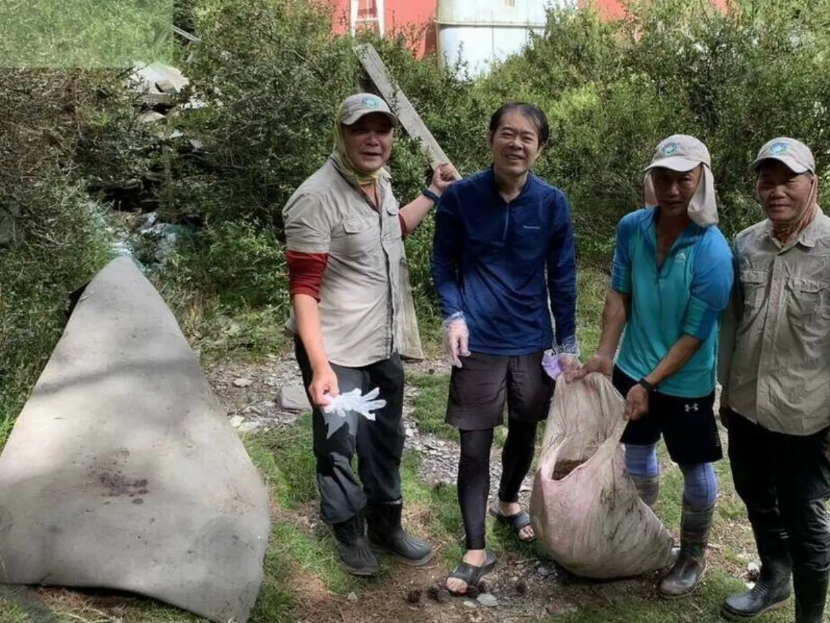 玉管處推大淨山行動 帶1公斤垃圾下山可兌獎