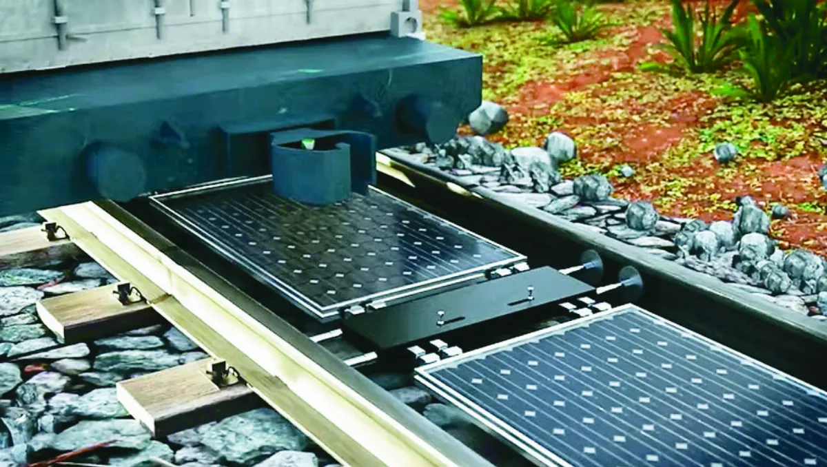 鐵軌太陽能板 綠能技術大創新