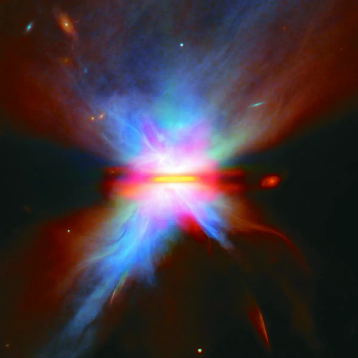 韋伯望遠鏡  拍到525光年遠蝴蝶星