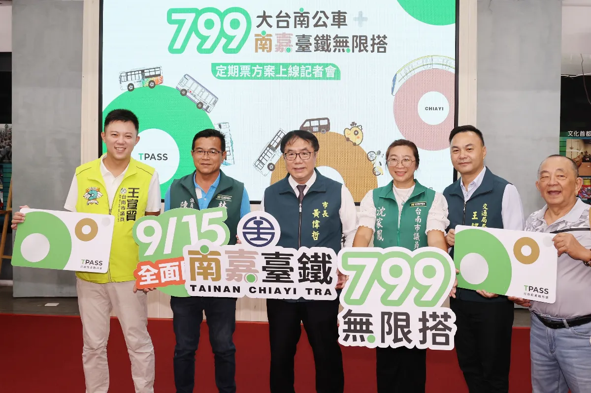 799元TPASS今上線 大台南公車+南嘉台鐵吃到飽