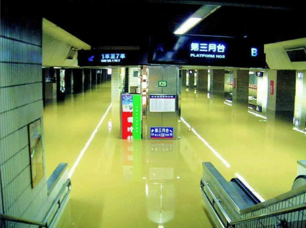 樺加沙轉強颱 北捷嚴防納莉水淹車站重演