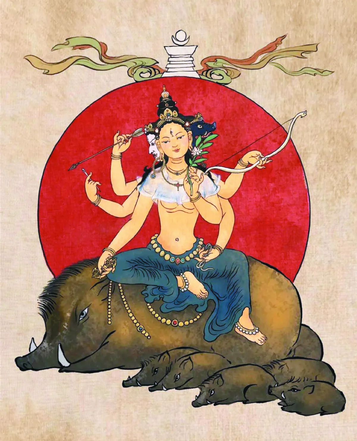 為何摩利支坐騎豬