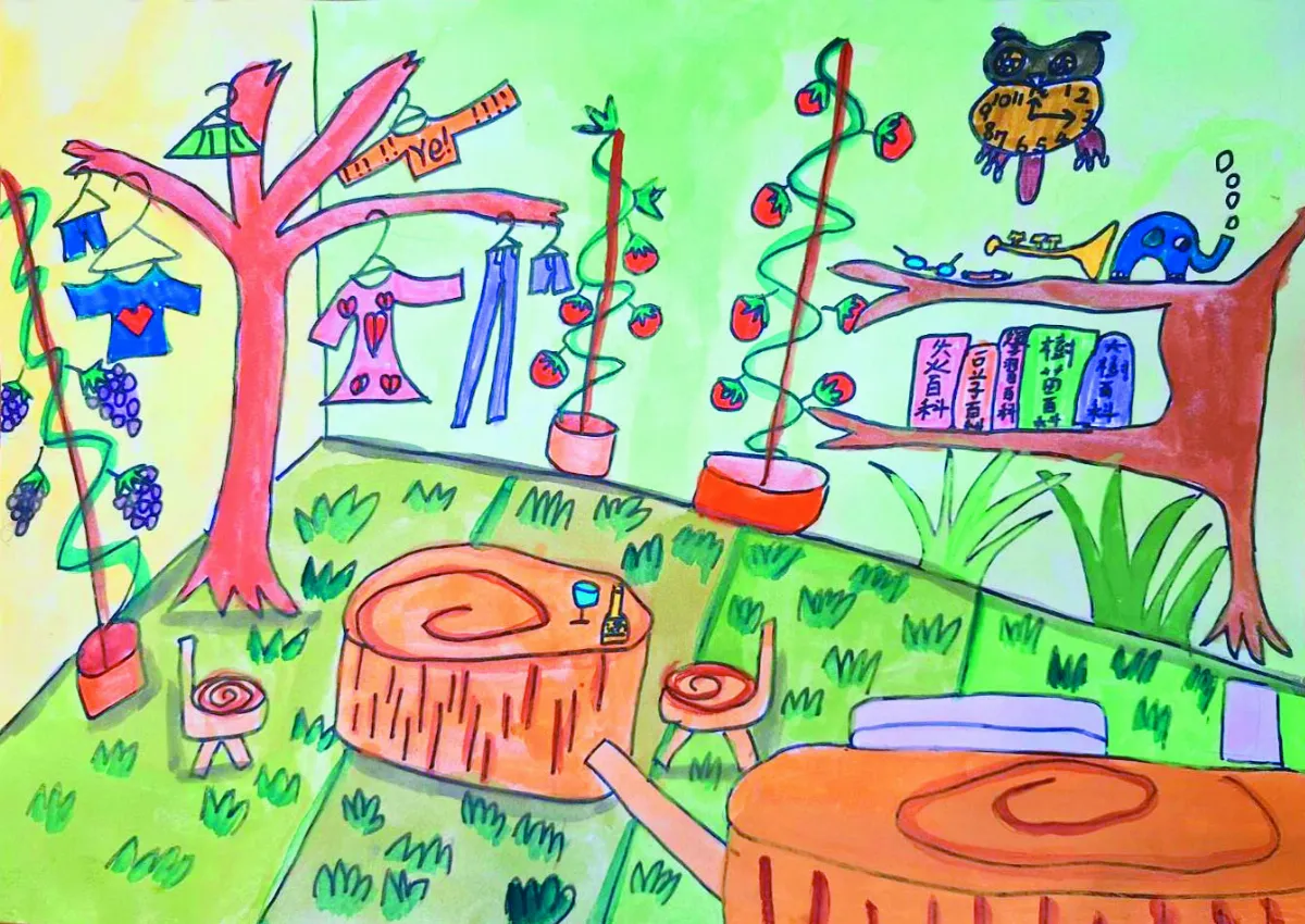 【快樂塗鴉簿】森林房間