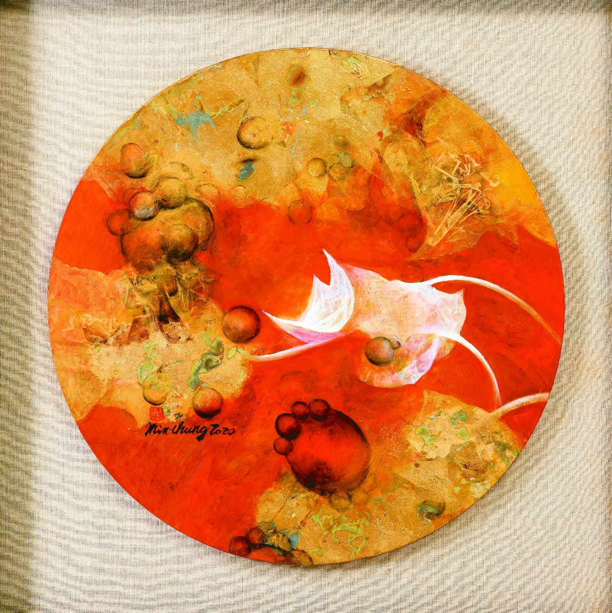 【海底射來的光──莊明中2025油畫創作展】驛動城堡