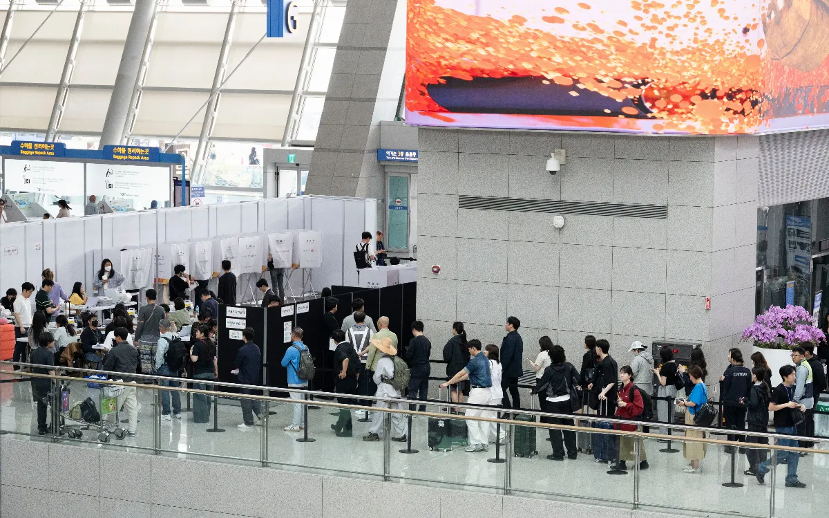 中秋連假前夕 南韓15座機場員工展開罷工