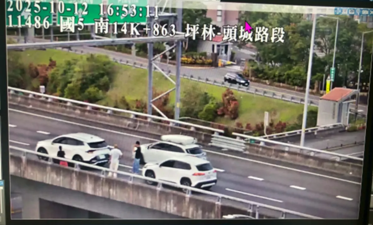 收假日尾聲國1新竹湖口、國5壅塞 3事故影響車流
