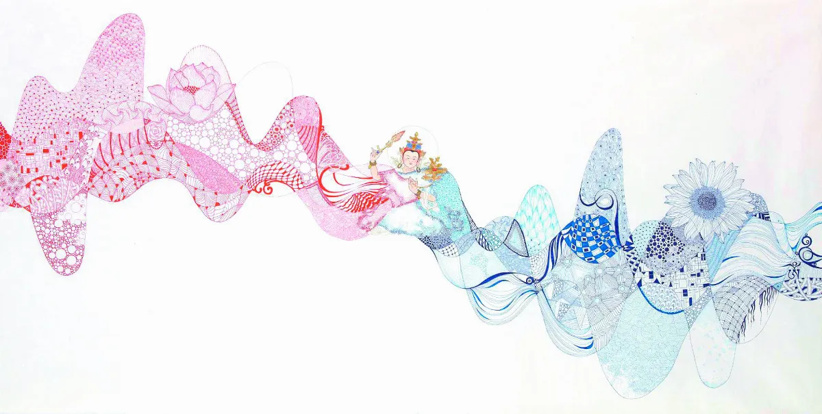 【人間菩薩的禪與纏繞──王卉娟創作展】心中的菩薩