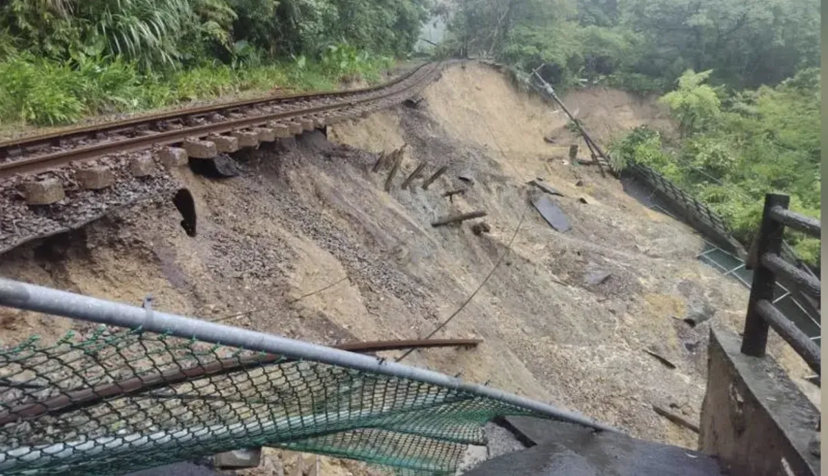 路基流失平溪線估到11月底搶通 台鐵有接駁計畫
