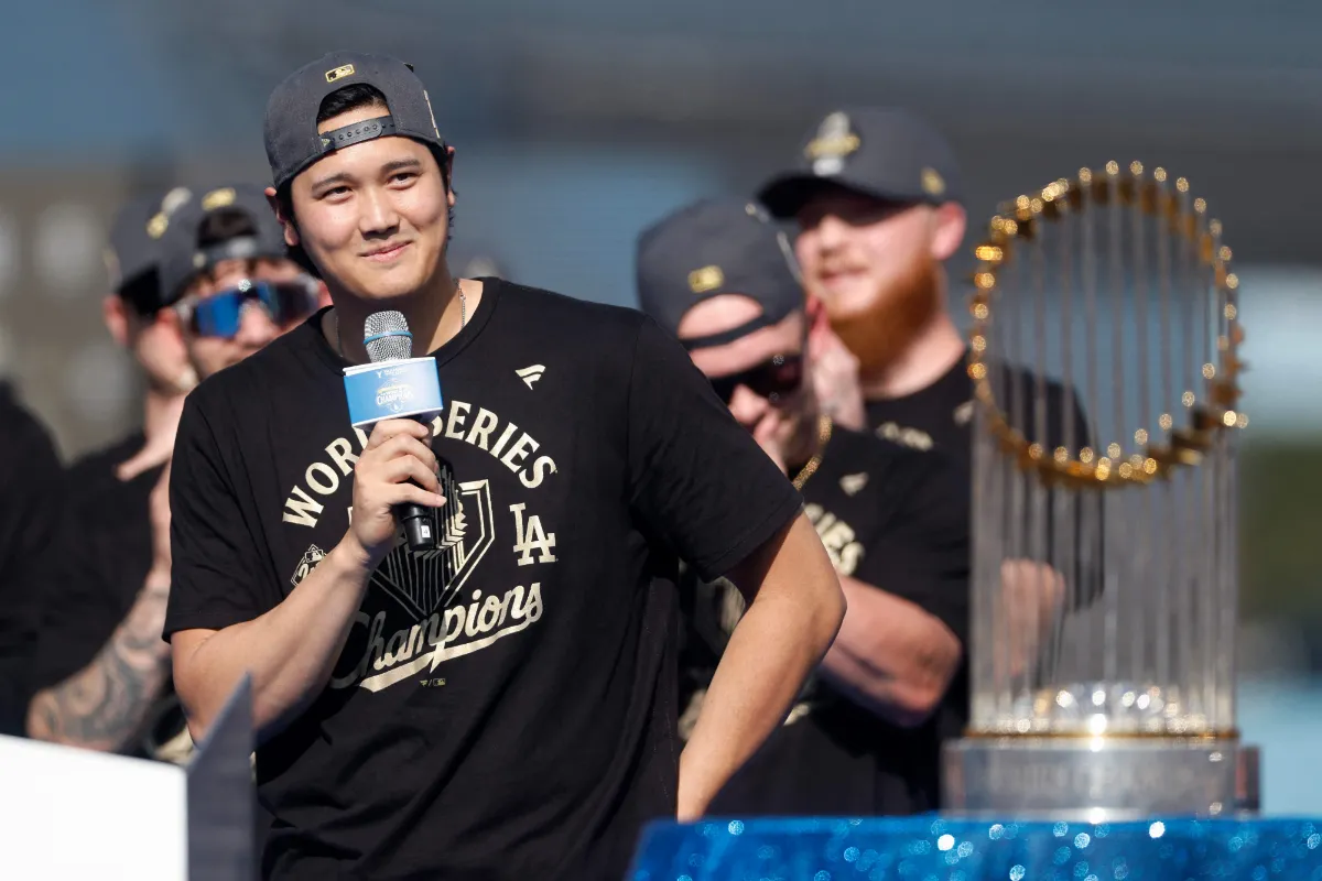 MLB／道奇封王遊行 大谷翔平：已想好第三次怎麼慶祝