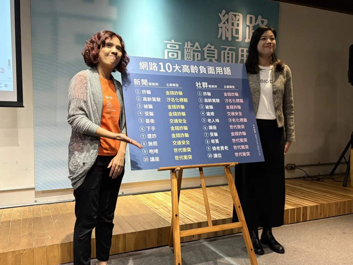 網路負面用語調查 高齡駕駛與詐騙最常見