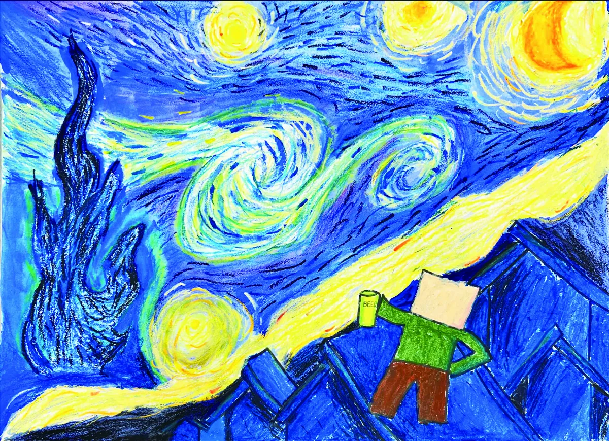 【快樂塗鴉簿】梵谷的星空