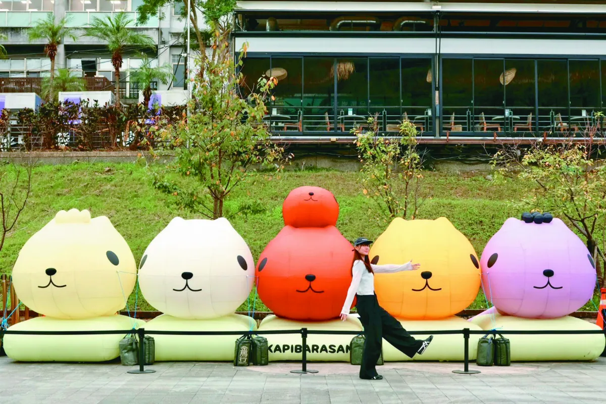 碧潭水豚君裝置展