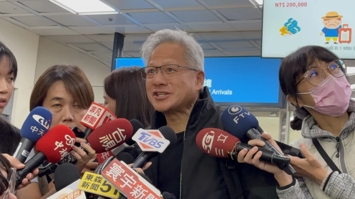 黃仁勳專機今抵台南將停留一天半 沒時間逛夜市、見蔣萬安