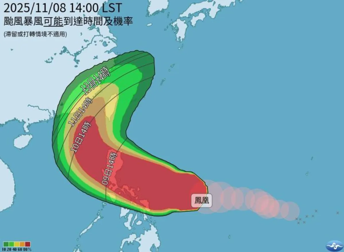 鳳凰明升級強颱 下周恐穿台 