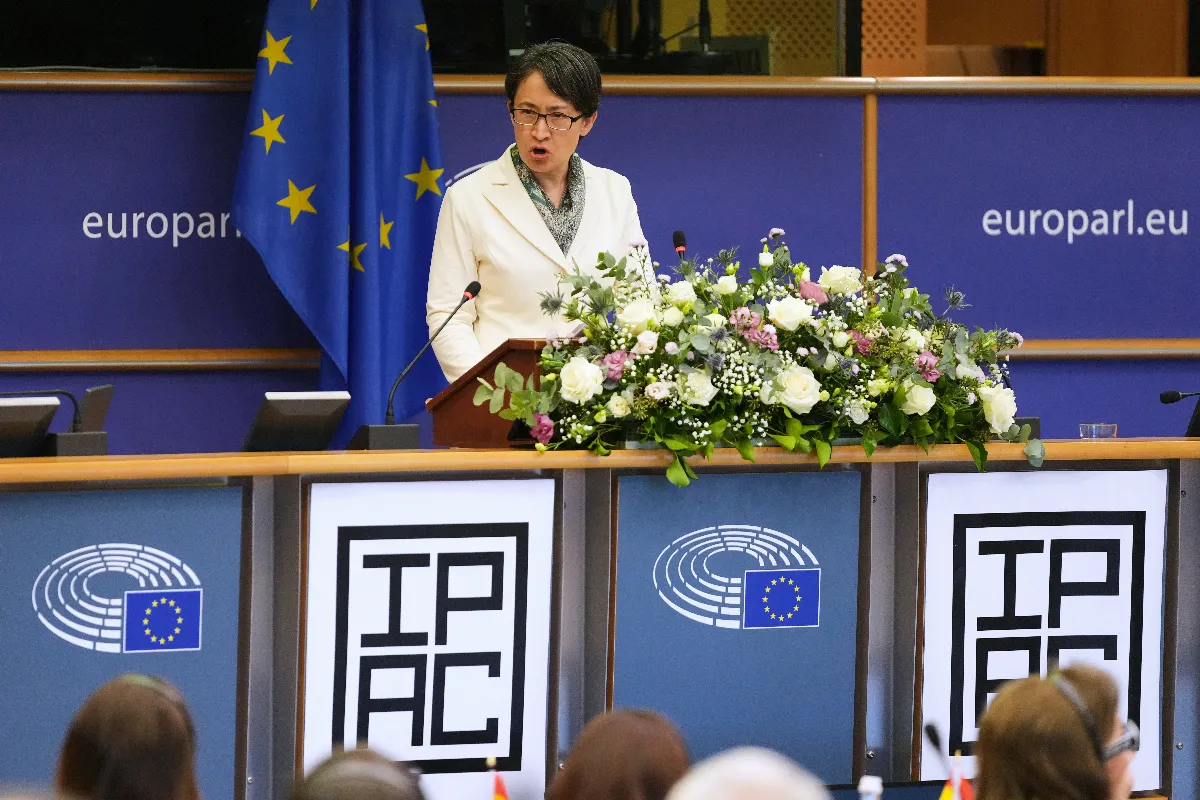 蕭美琴現身歐洲議會 「全球繁榮有賴強韌自由的台灣」