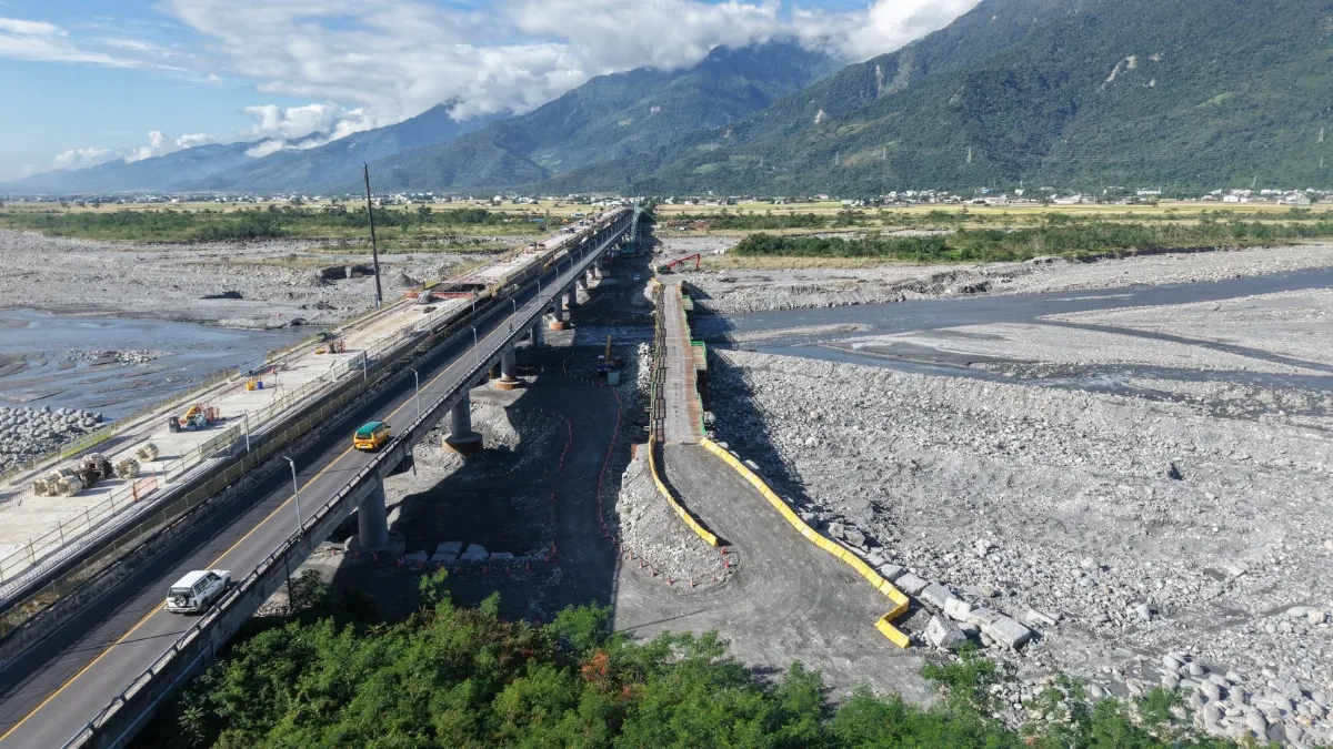台9線池上大橋施工 拚農曆年前北上線通車