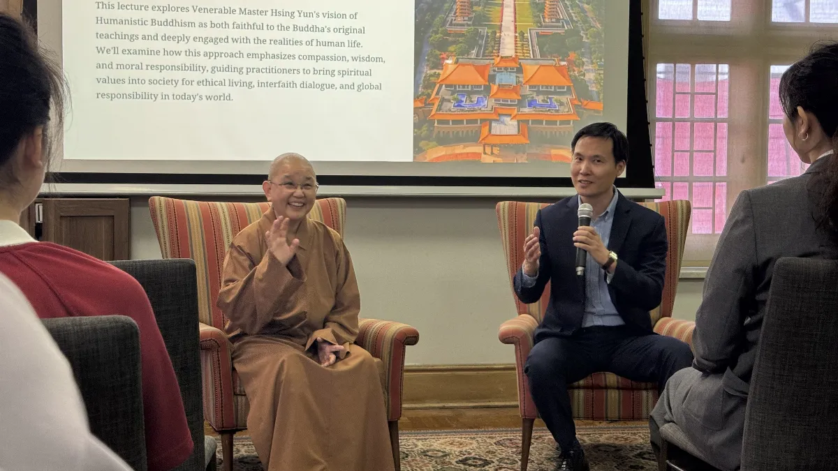 Venerable Chueh Fan Speaks at the University of Toronto’s Trinity College — Exploring Humanistic Buddhism and the Buddha’s Original Intent