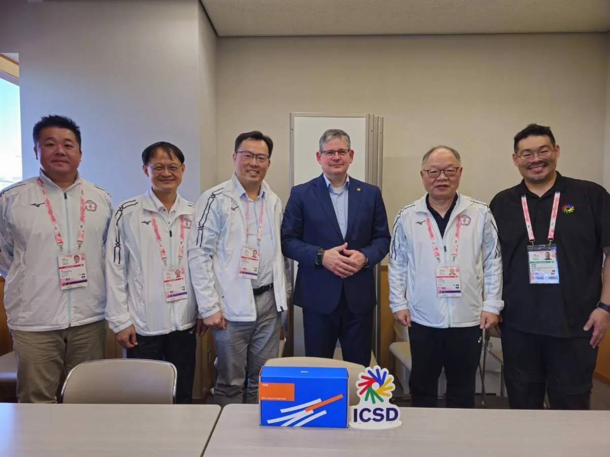 東京聽奧代表團拜會ICSD 深化合作推動聽障運動平權