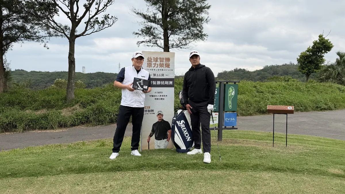 中職／說好的玩玩呢？ 林智勝看胡金龍打高球超Pro