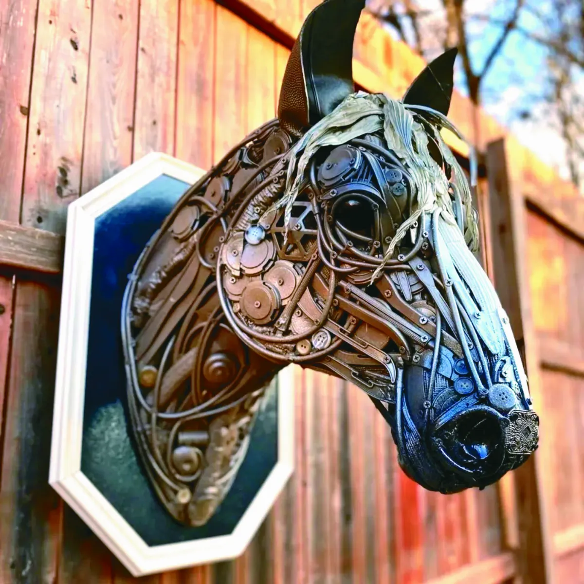 轉廢成寶 動物雕塑活靈活現