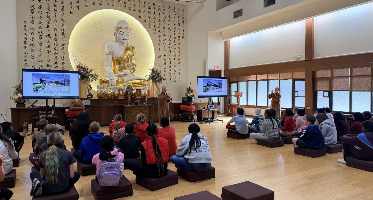 Norwayne Middle School Visits Fo Guang Shan North Carolina Exploring Chinese Culture and the Wisdom of Buddhism