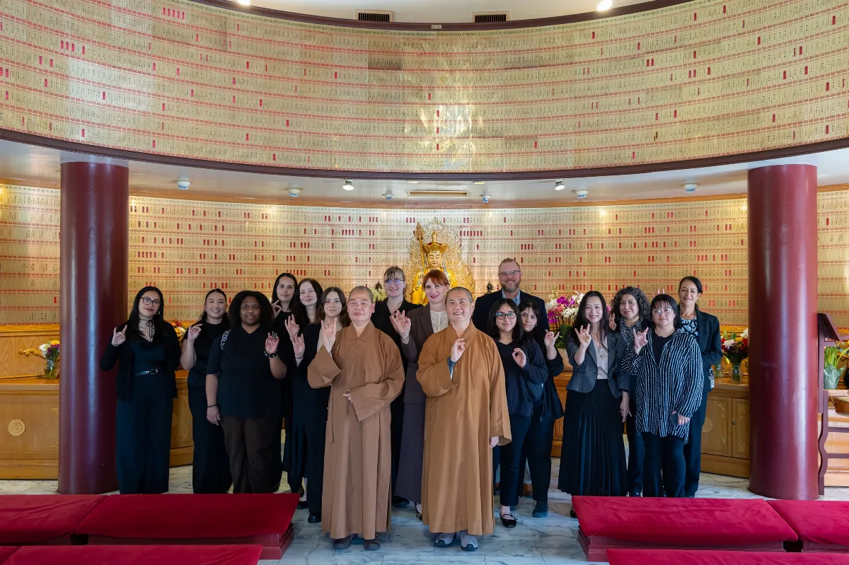 Learning the Wisdom of Life and Death: Mortuary Science Students Make First Field Visit to Hsi Lai Temple