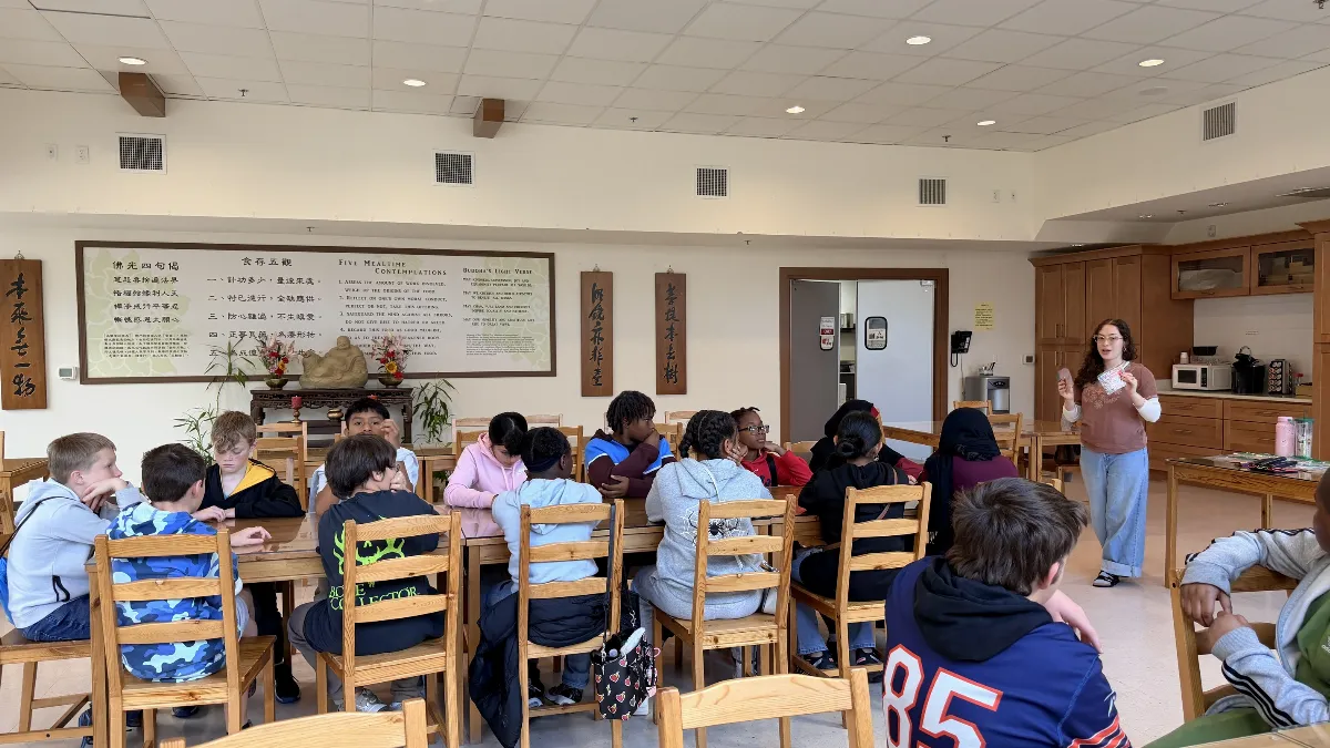 Norwayne Middle School Visits Fo Guang Shan North Carolina Exploring Chinese Culture and the Wisdom of Buddhism