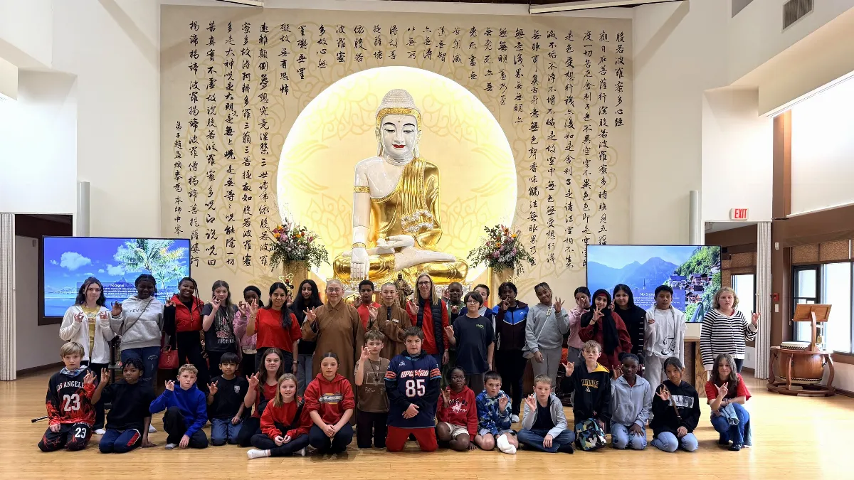 Norwayne Middle School Visits Fo Guang Shan North Carolina Exploring Chinese Culture and the Wisdom of Buddhism