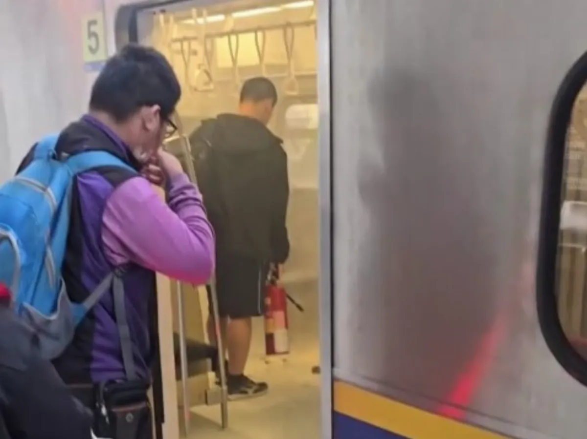 台鐵列車台中起火 疑似旅客行動電源爆炸