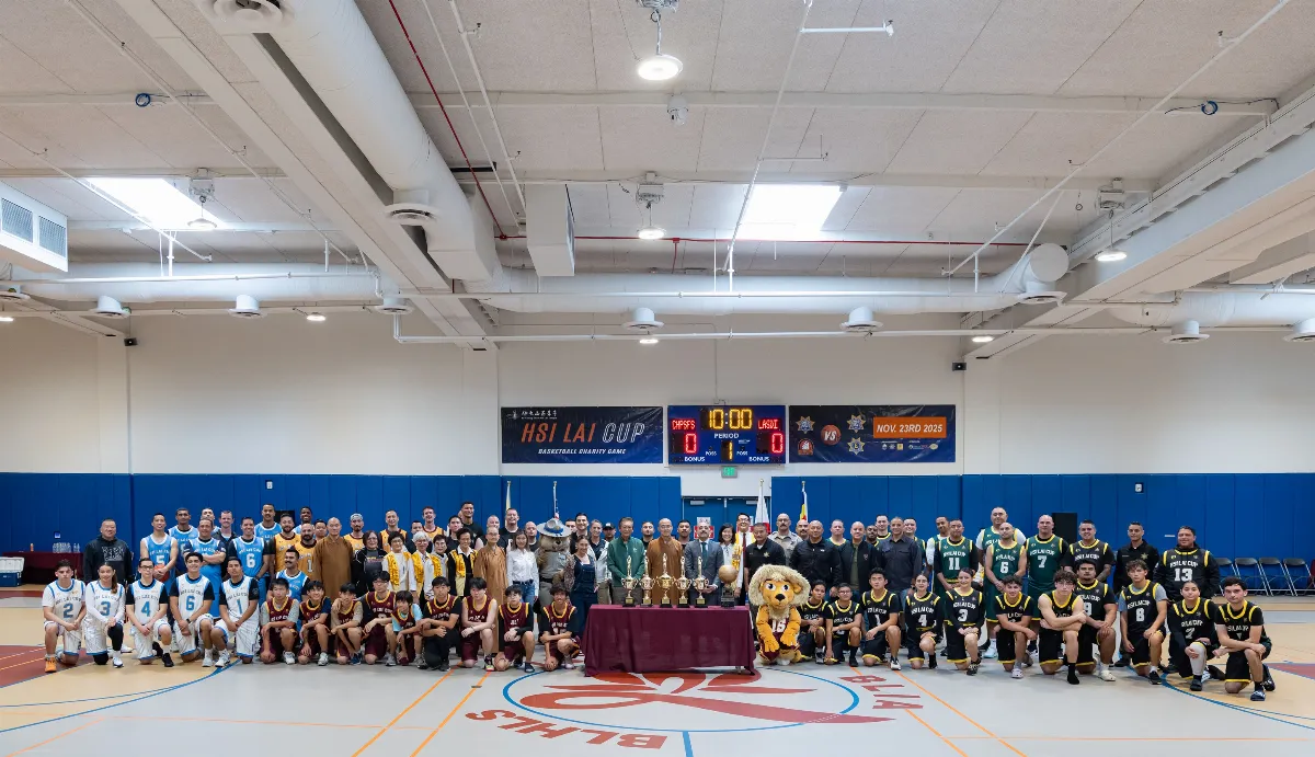 Loving-Kindness and Compassion Between Law Enforcement and Community: Hsi Lai Cup Charity Basketball Game Brings Holiday Warmth to Children