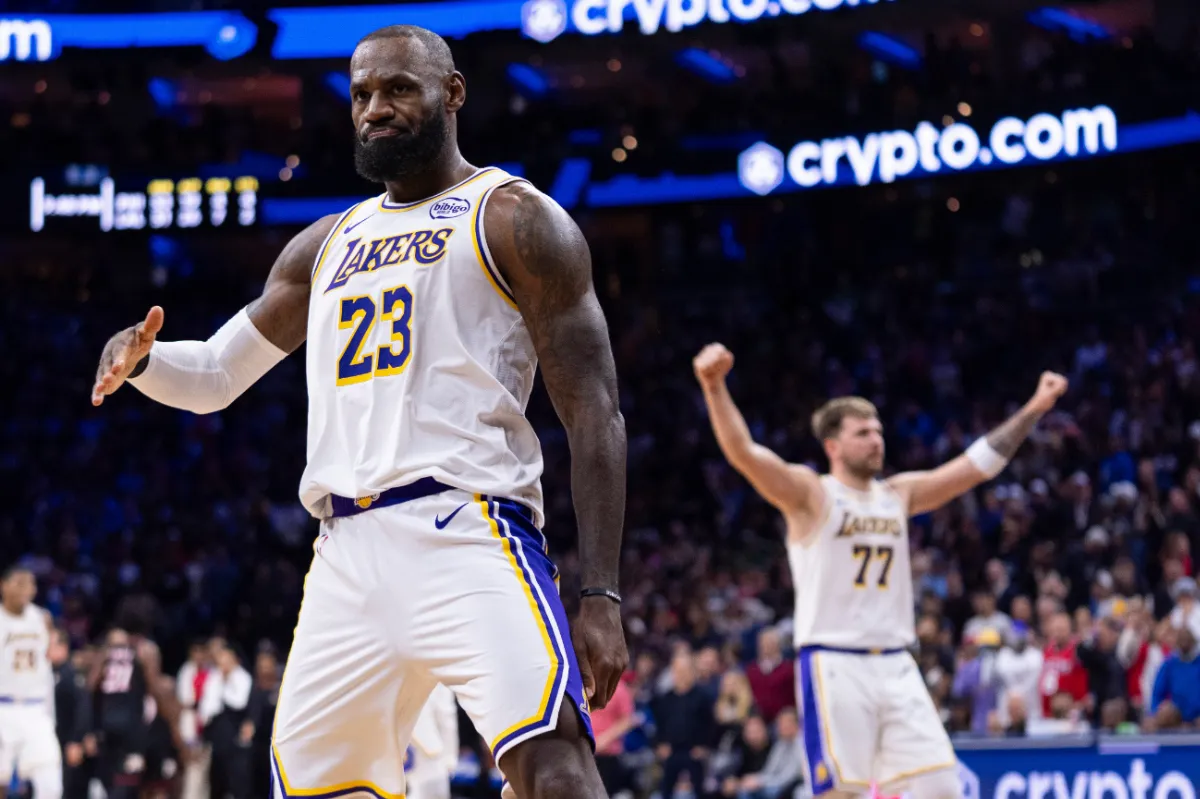 NBA／詹皇超前外線、唐西奇大三元 湖人擊敗七六人