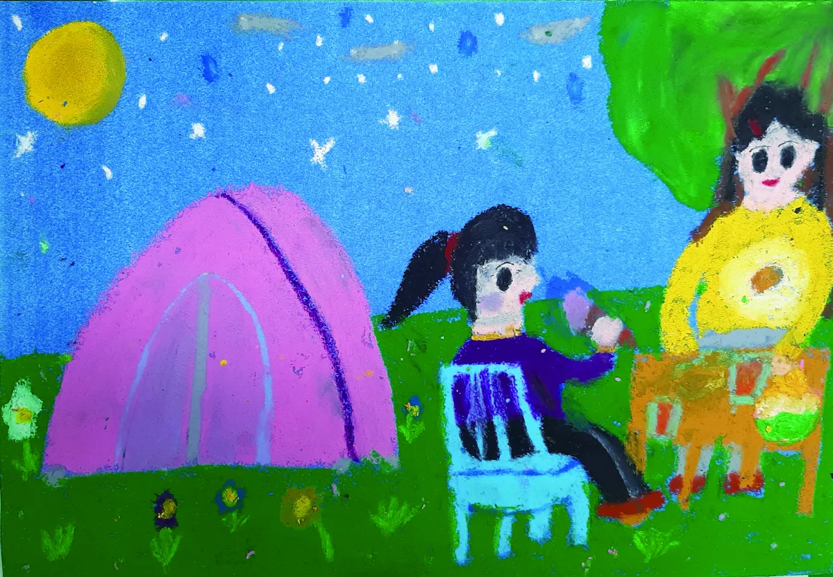 【快樂塗鴉簿】露營的夜晚