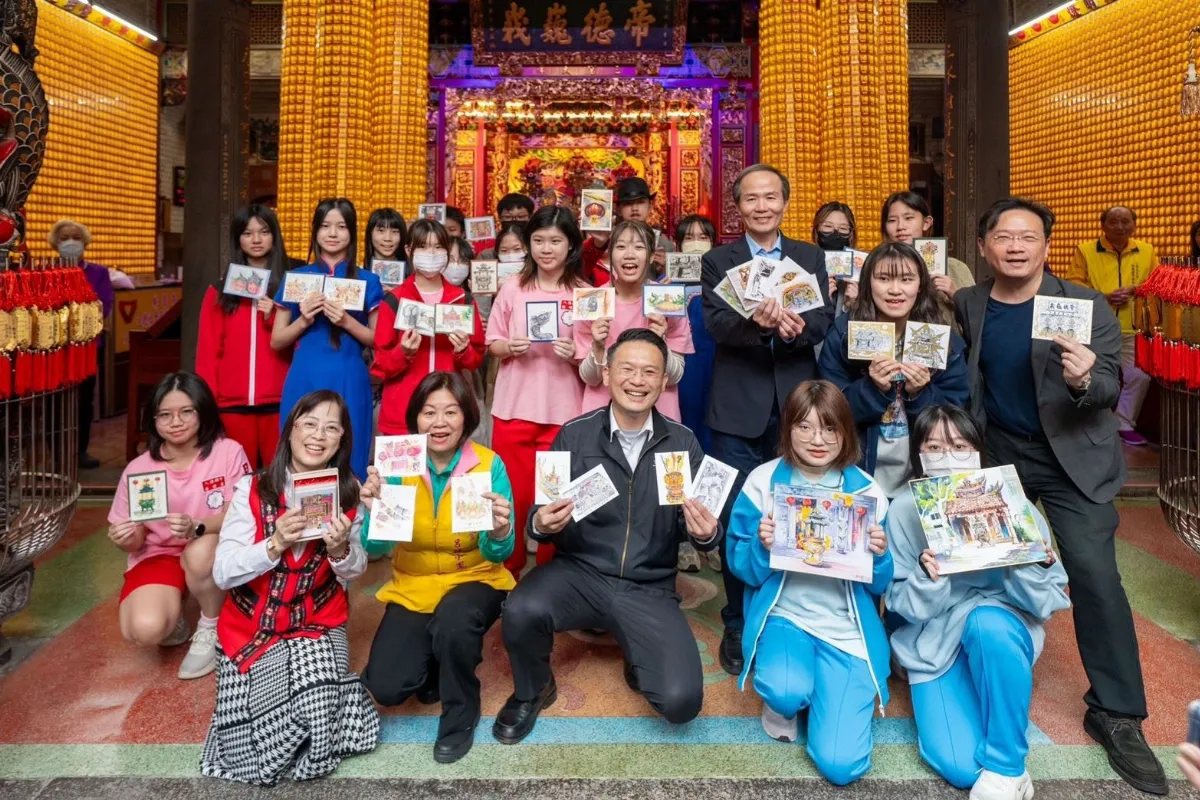 三元宮建廟253年首辦美術比賽 學生創作融入在地文化