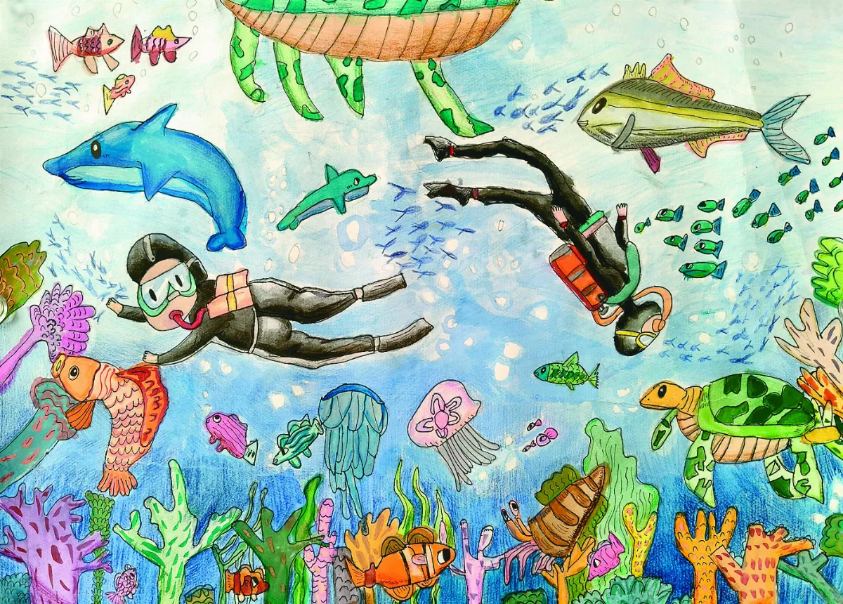 【快樂塗鴉簿】浮潛 