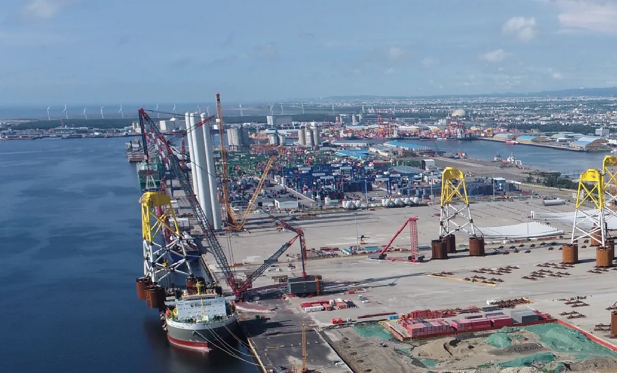 台中港添離岸風電量能 37、38號重件碼頭明年3月完工