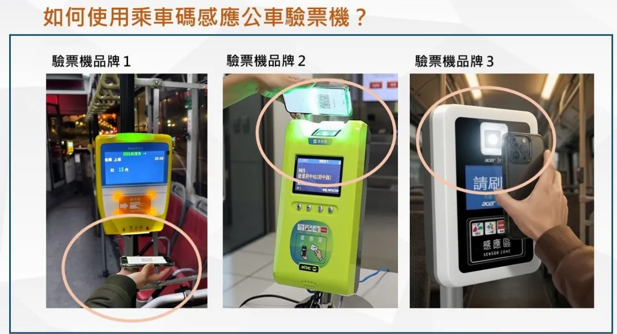 雙北搭乘新方式 公車捷運明年可掃QR Code