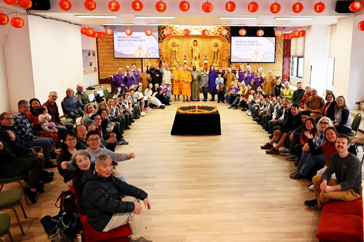 Hsi Fang Temple Holds World Peace Meditation Day, Bringing Together Eight Religious Traditions