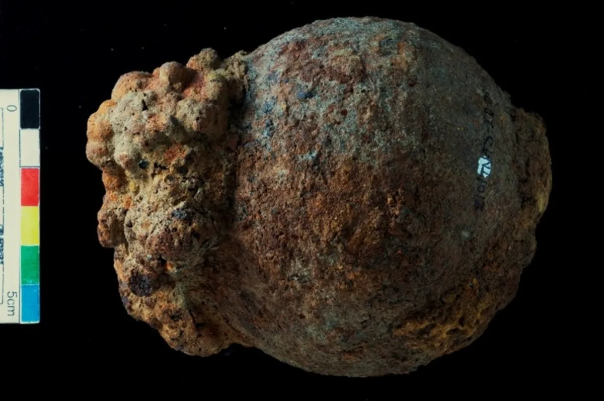 清武器鏽塊出土 考古重現台灣軍事防禦布局