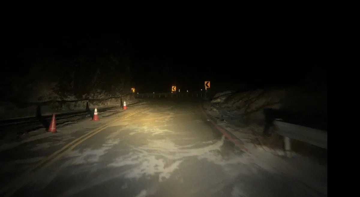 合歡山可能積雪結冰 翠峰到大禹嶺路段夜間封閉