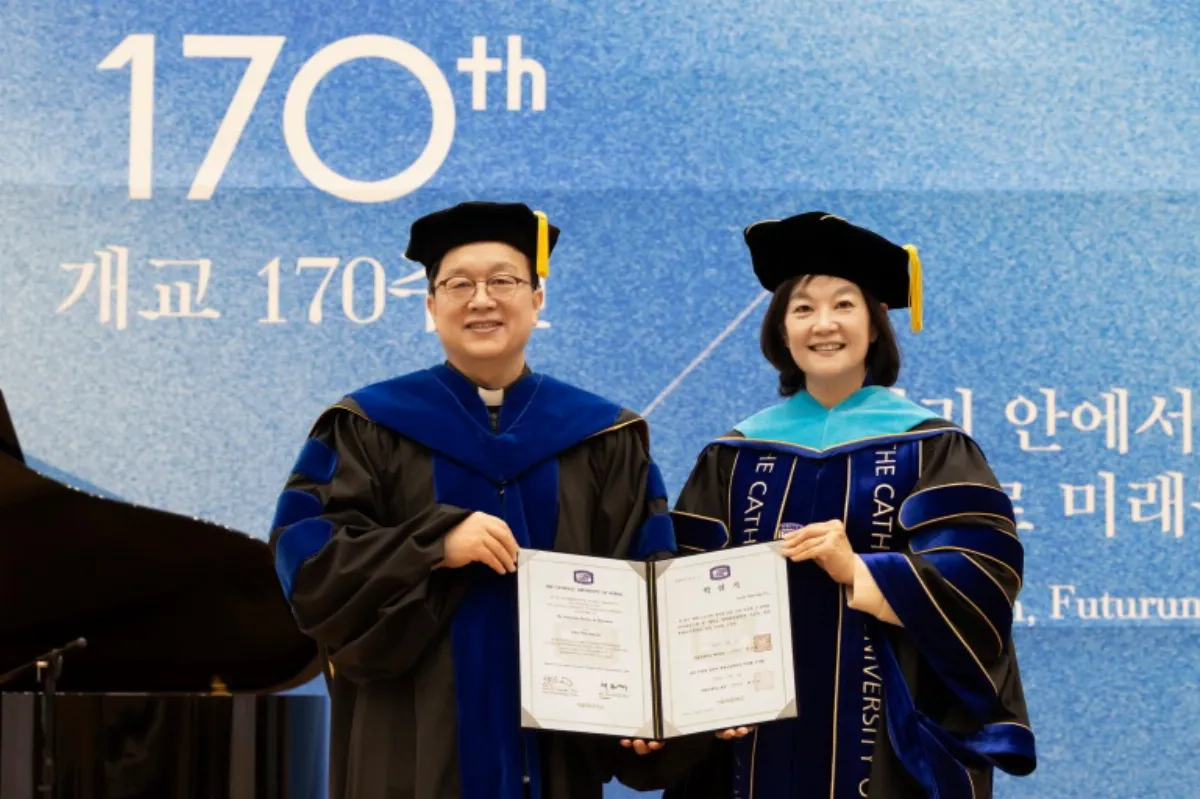 靜宜大學校長林思伶  獲頒南韓天主教大學名譽博士