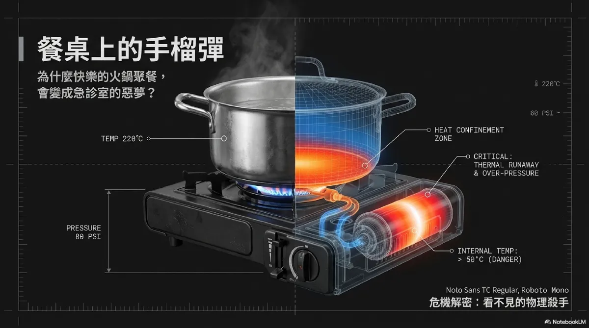 聚餐卡式爐突爆炸！肇因是「大鍋」