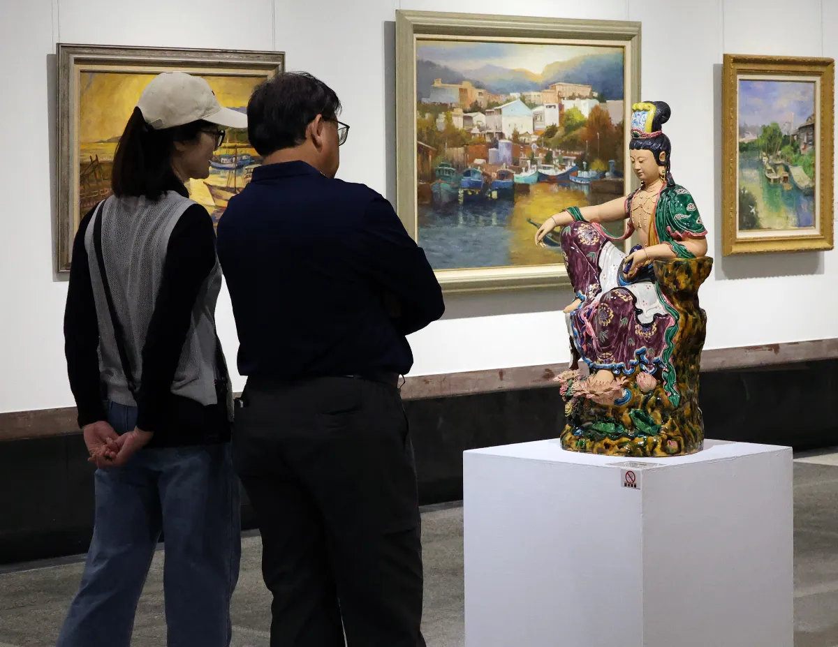 緬懷藝術家林智信 油畫雕塑個展台中登場